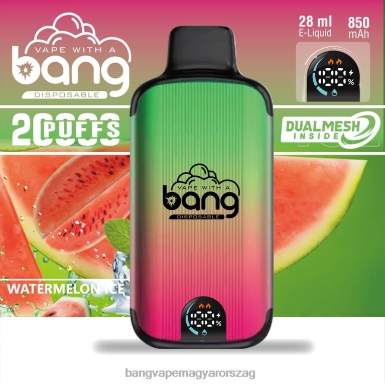 egyszer használatos Bang Vape Digital Smart Screen 20000 fújás - Bang box vape flavors 44PZB3