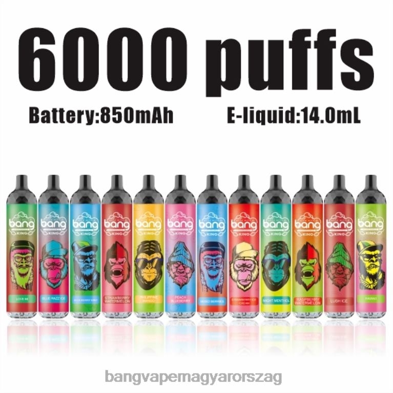 egyszer használatos Bang Vape King 6000 puff 5% nic újratölthető c típusú - Bang Vape disposable 44PZB8