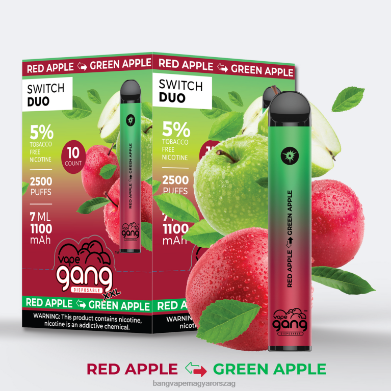 banán jég - eper banán Vape Gang Switch Duo 2 íz (10 db-os doboz) - Bang Vape Magyarország 44PZB40