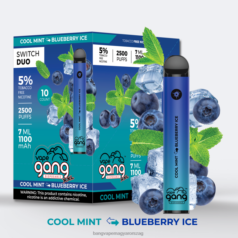 eper alma görögdinnye - eper kivi Vape Gang Switch Duo 2 íz (10 db-os doboz) - Vape Gang Magyarország 44PZB45