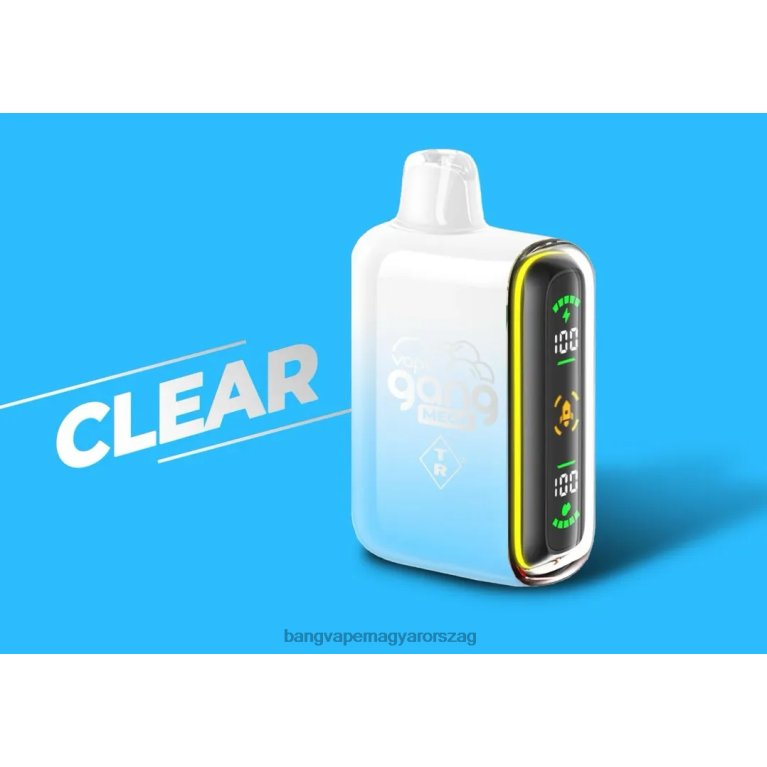 egyértelmű Vape Gang MEGA 20 000 fújás eldobható vape (5 db-os doboz) - Bang flavored vape 44PZB56