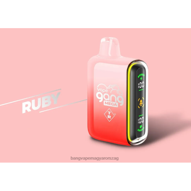 rubin Vape Gang MEGA 20 000 fújás eldobható vape (5 db-os doboz) - Bang disposable vape flavors 44PZB58