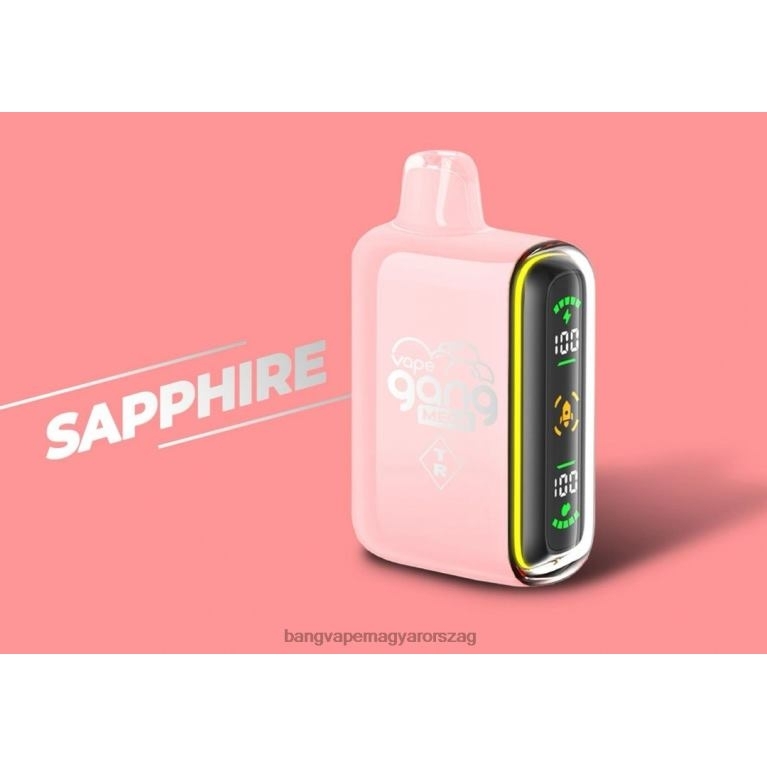 zafír Vape Gang MEGA 20 000 fújás eldobható vape (5 db-os doboz) - Bang disposable vape review 44PZB59